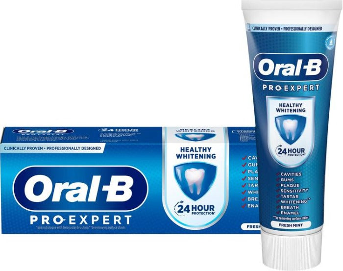 Oral-B Pro-Expert Healthy Whitening toothpaste - 75ml | اورل بي معجون أسنان مبيض - 75 مل