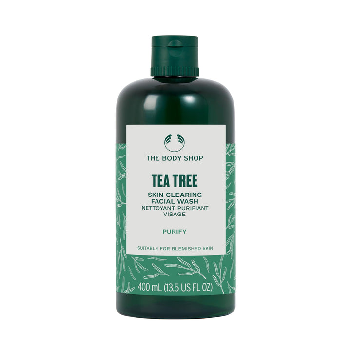 The Body Shop Tea Tree Skin Clearing Facial Wash - 250ml | ذا بودي شوب غسول منقي للوجه بزيت شجرة الشاي - 250 مل
