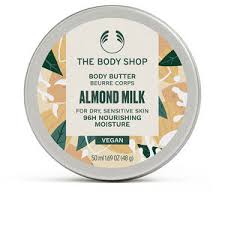 The Body Shop Body Butter Almond Milk For Dry Sensitive Skin - 50ml | ذا بودي شوب زبدة الجسم بحليب اللوز للبشرة الجافة و الحساسة - 50 مل