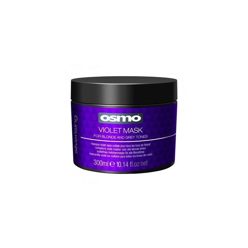 osmo Silverising Violet Mask - 300ml | أوزمو ماسك ترطيب يومي مخصص للشعر المصبوغ باللون الفضي أو الأشقر - 300 مل
