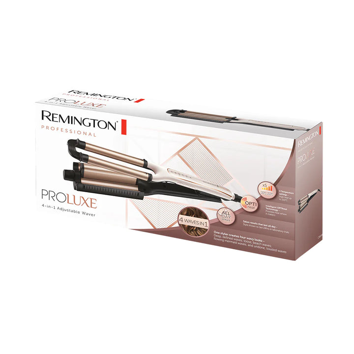 Remington Pro Luxe 4 in 1 Adjustable Waver CI91AW | ريمينجتون مموج للشعر الكهربائي