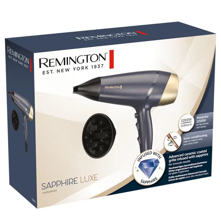 REMINGTON Sapphire Luxe Hairdryer - 2200w | ريمنجتون مجفف للشعر - 2200 واط