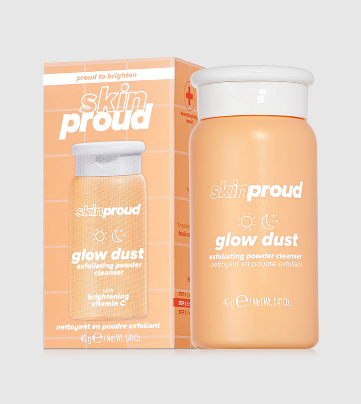 Skin Proud Glow Dust Brightening Exfoliating Powder Cleanser - 40g | سكين براود غسول بودرة مقشر - 40 غرام