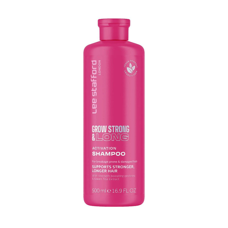 Lee Stafford Grow Strong and Long Activation Shampoo - 500ml | لي ستافورد شامبو لتحفيز نمو الشعر - 500 مل