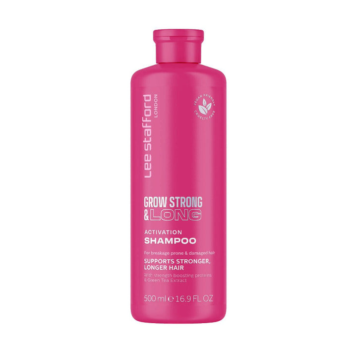 Lee Stafford Grow Strong and Long Activation Shampoo - 500ml | لي ستافورد شامبو لتحفيز نمو الشعر - 500 مل