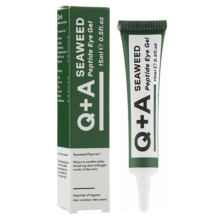 Q+A Seaweed Peptide Eye Gel  - 15ml | كيو بلس ايه جل حول العين ببيدات الطحالب البحرية - 15 مل
