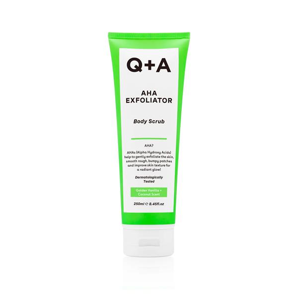 Q+A Aha Exfoliator Body Scrub - 250ml | كيو بلس ايه مقشر أحماض ال AHA للجسم - 250 مل