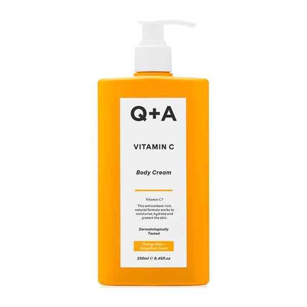 Q+A Vitamin C Body Cream - 250ml | كيو بلس ايه كريم الجسم بالفيتامين سي - 250 مل