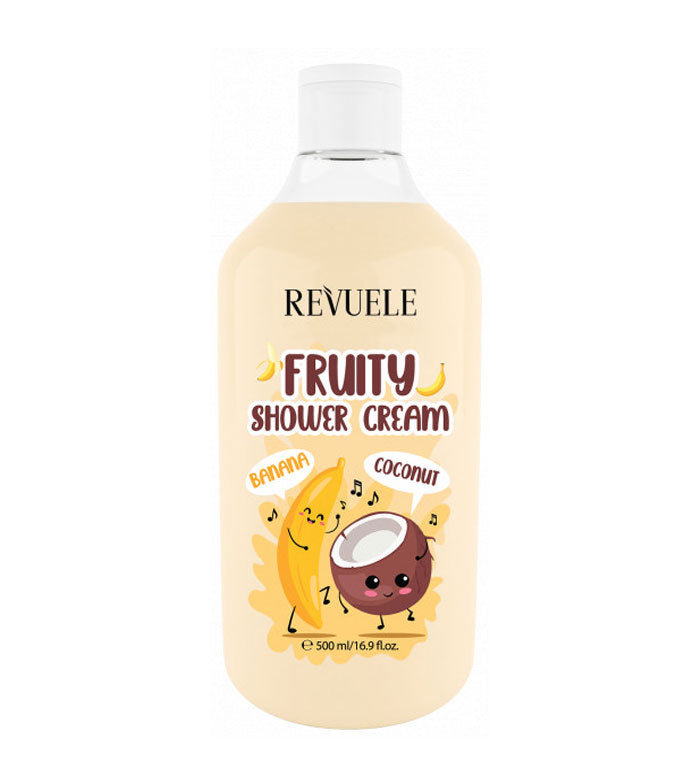 Revule Shower cream Fruity Shower Cream Banana and coconut - 500ml | ريفويل غسول استحمام بالموز وجوز الهند - 500 مل