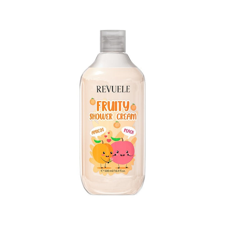 Revuele Fruity Shower Cream Apricot & Peach - 500ml | ريفويل غسول استحمام بالمشمش والخوخ - 500 مل