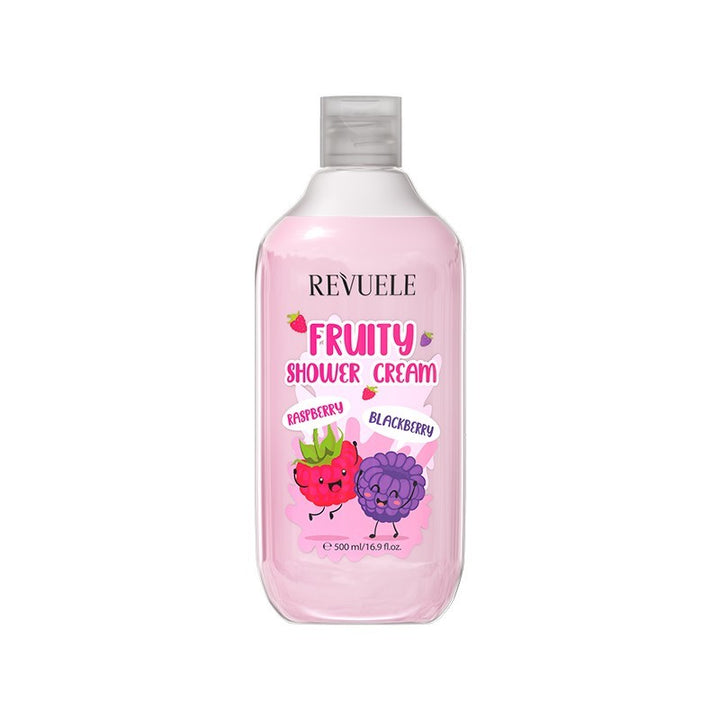 Revuele Fruity Shower Cream Raspberry & Blackberry - 500ml | ريفويل غسول استحمام بالتوت وبلاك بيري - 500 مل