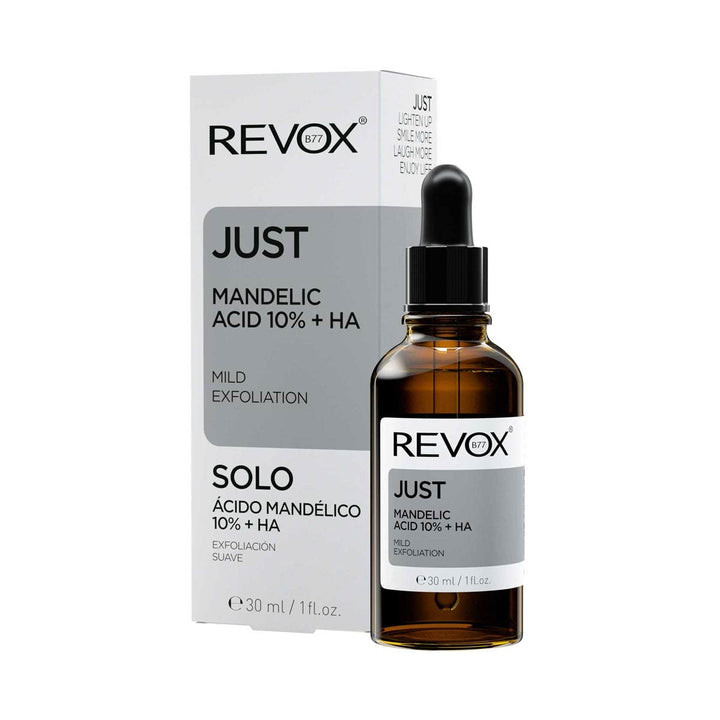 REVOX Just Mandelic Acid 10%+HA Mild Exfoliation - 30ml | ريفوكس سيروم الماندليك اسيد 10% + هيالورونيك اسيد - 30 مل