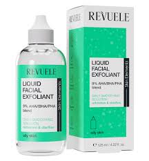 Revuele Liquid Facial Exfoliant 9% For Oily Skin - 125ml | ريفويل تونر مقشر بالأحماض 9% للبشرة الدهنية - 125 مل