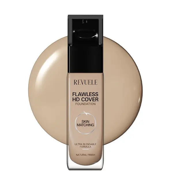 Revuele Flawless Hd Cover Foundation - 33ml | ريفويل كريم أساس بتغطية عالية - 33 مل