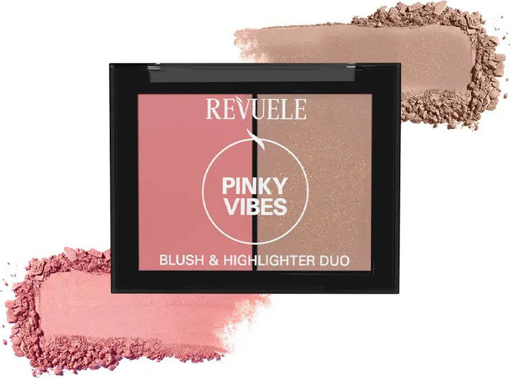 Revuele Blush & Highlighter Duo - 8g | ريفويل باليت بلاش و هايلايتر - 8 غرام