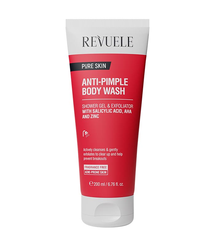 Revuele Pure Skin Anti-Pimple Body Wash - 200ml | ريفويل غسول للجسم مضاد لحب الشباب - 200 مل