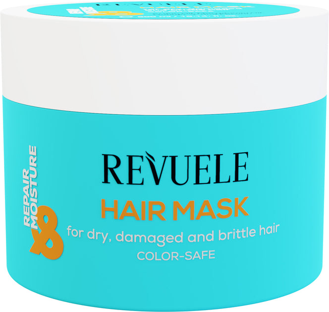 Revuele Repair & Moisture Mask for Restoring and Moisturizing Hair - 300ml | ريفويل قناع لترميم و ترطيب الشعر - 300 مل