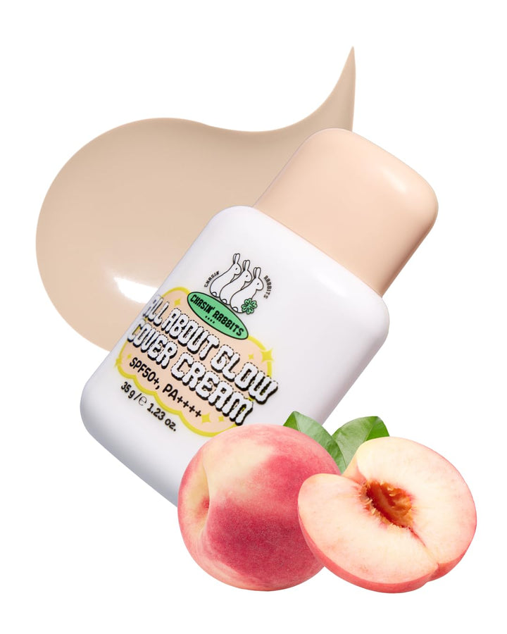 CHASIN' RABBITS ALL ABOUT GLOW COVER CREAM SPF50+ PA++++ - 35g|  تشيسن رابتس واقي شمسي مع لون -35 غرام