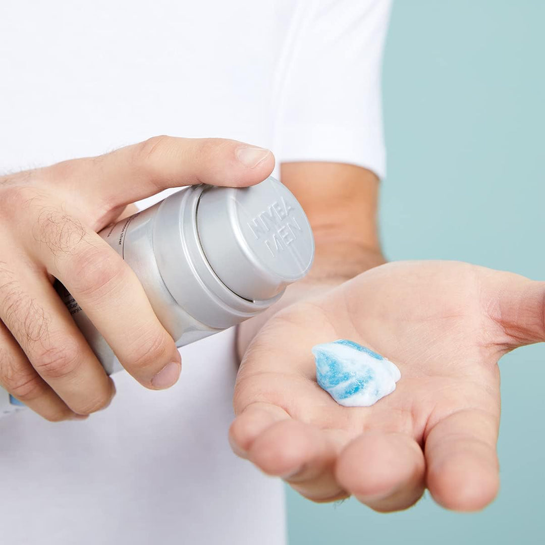 NIVEA Men Fresh Kick Shaving Foam - 200 ml| نيفيا رغوة الحلاقة -200مل