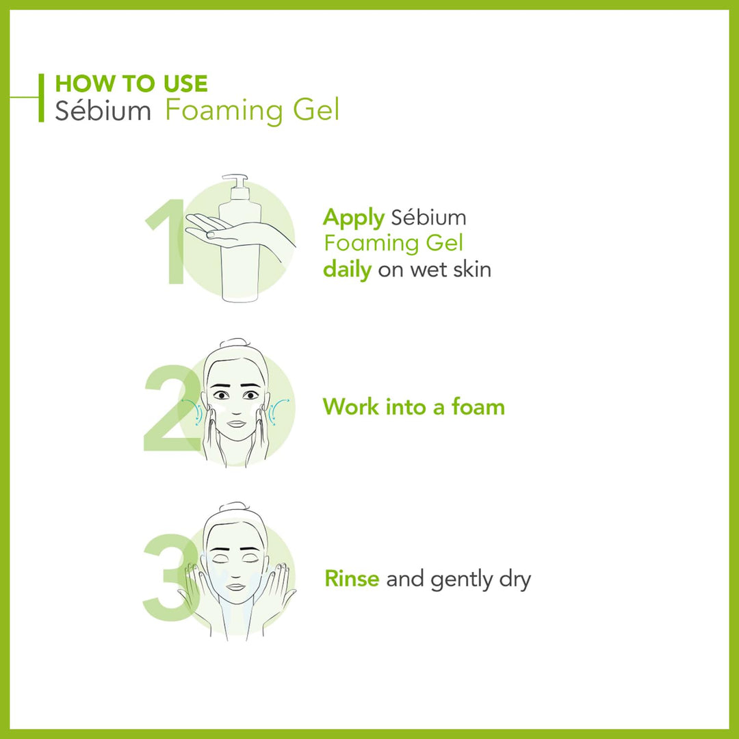 Bioderma Sebium Purifying Cleansing Foaming Gel | بيوديرما غسول جل للبشرة الدهنية