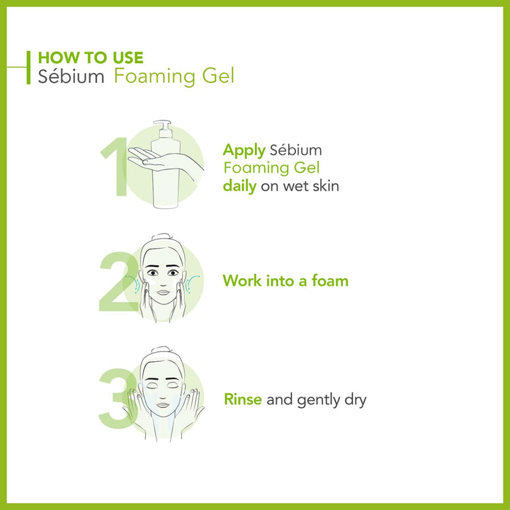 Bioderma Sebium Purifying Cleansing Foaming Gel | بيوديرما غسول جل للبشرة الدهنية