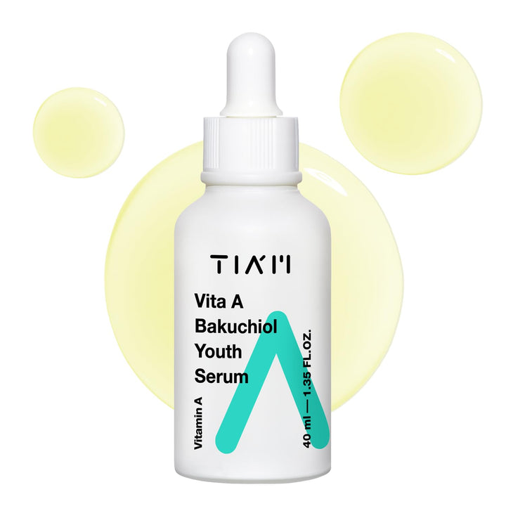 tiam Vita A Bakuchiol Youth Serum - 40ml | تيام سيروم فيتامين أ المضاد للتجاعيد - 40 مل