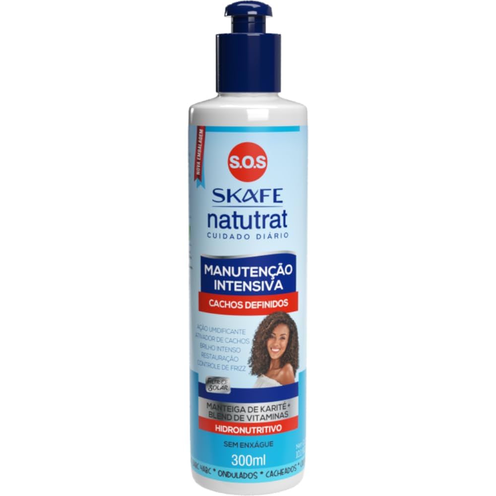SKAFE  cream Intensive Maintenance Shea Butter + Vitamin Blend - 300ml | سكاف كريم للشعر المجعد بالكيراتين و زبدة الشيا - 300 مل