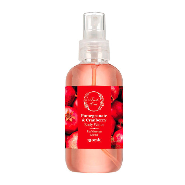 Fresh Line Pomegranate & Cranberry Body Water - 150 ml | فريش لاين ميست للجسم بالرمان والتوت البري - 150 مل