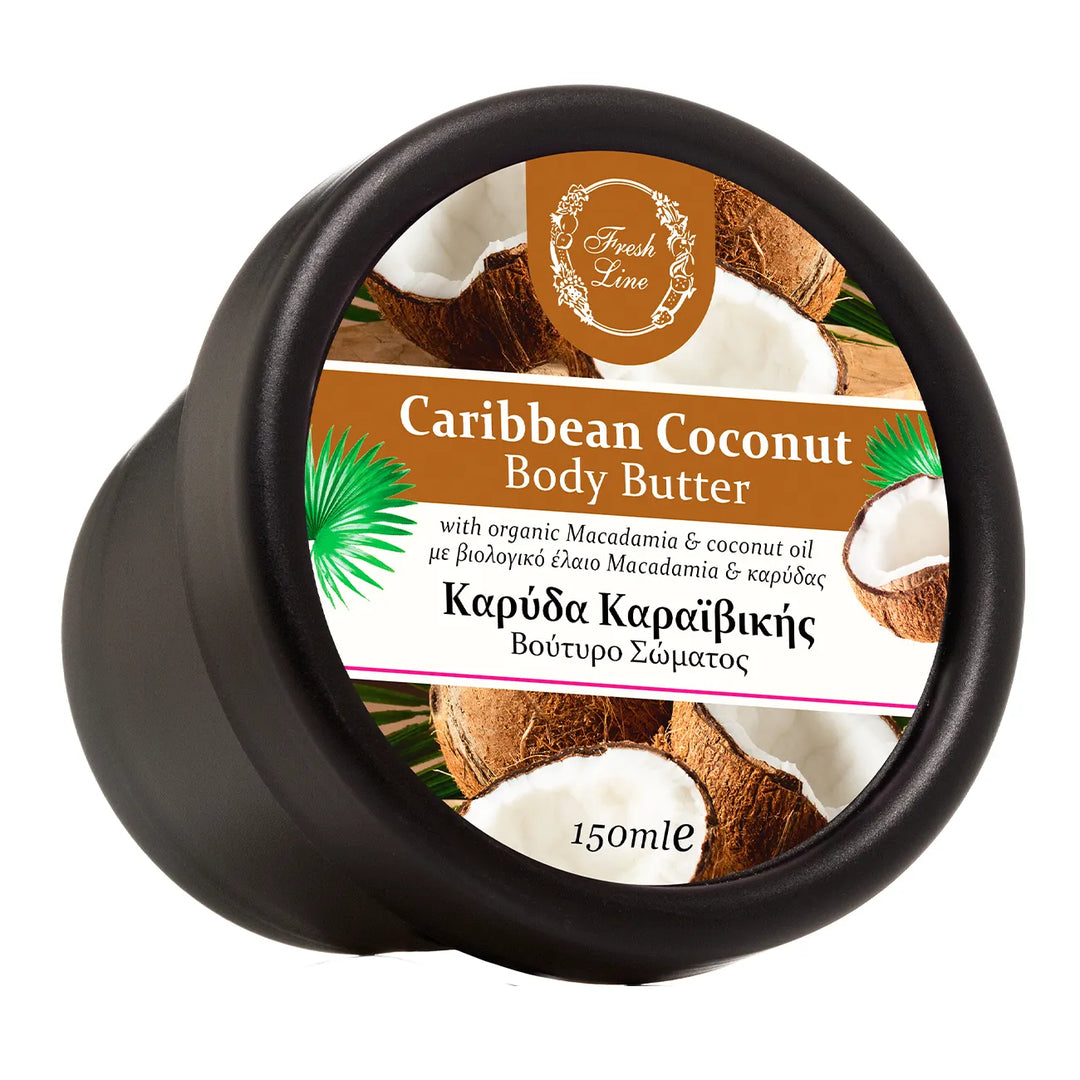 Fresh Line Caribbean Coconut Body Butter - 150 ml| فريش لاين  زبدة جسم بجوز الهند  -150 مل