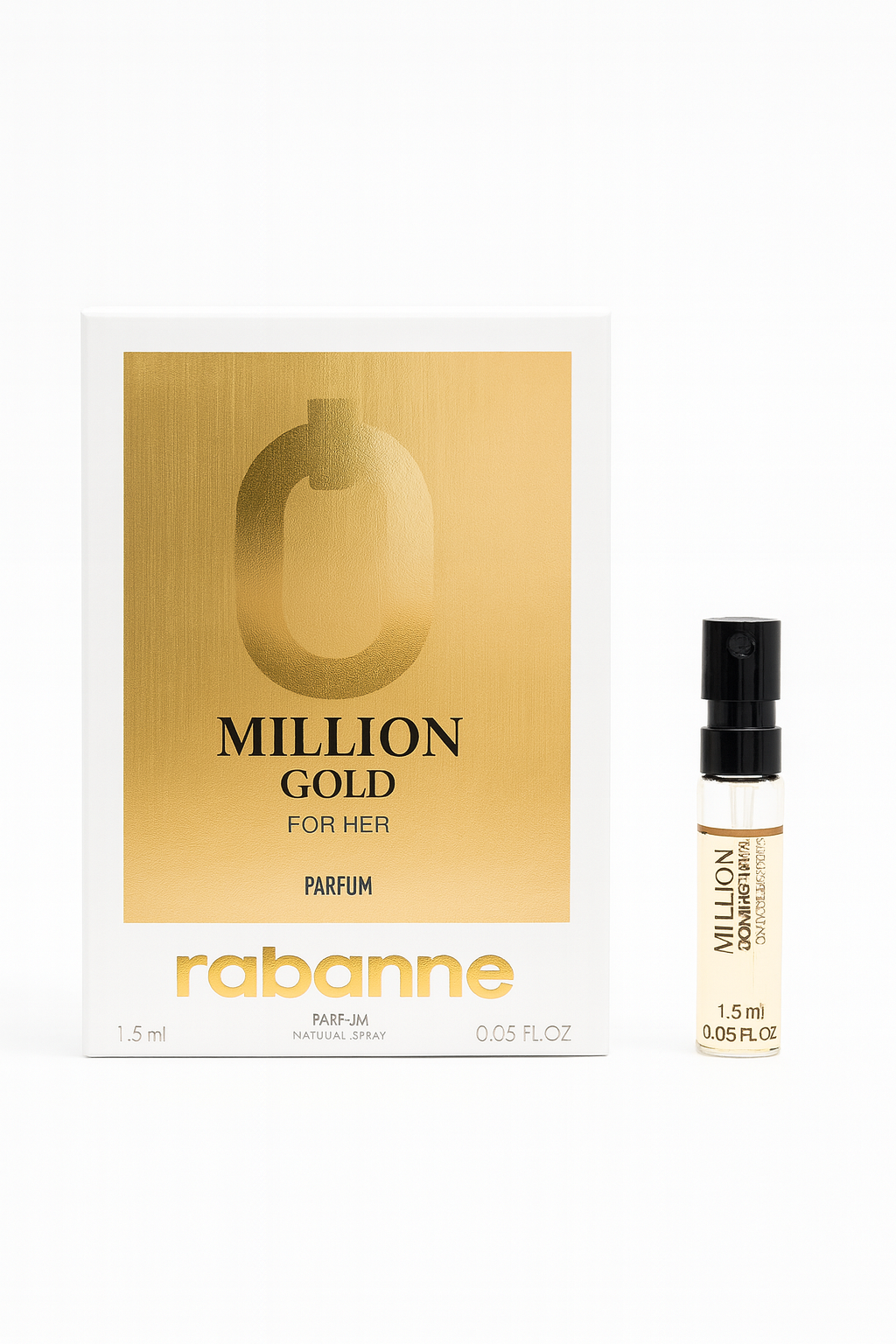 Sample Million Gold for her Parfum 1.5ml | باكو رابان عينة ون مليون غولد فور هير برفام للنساء 1.5 مل‏