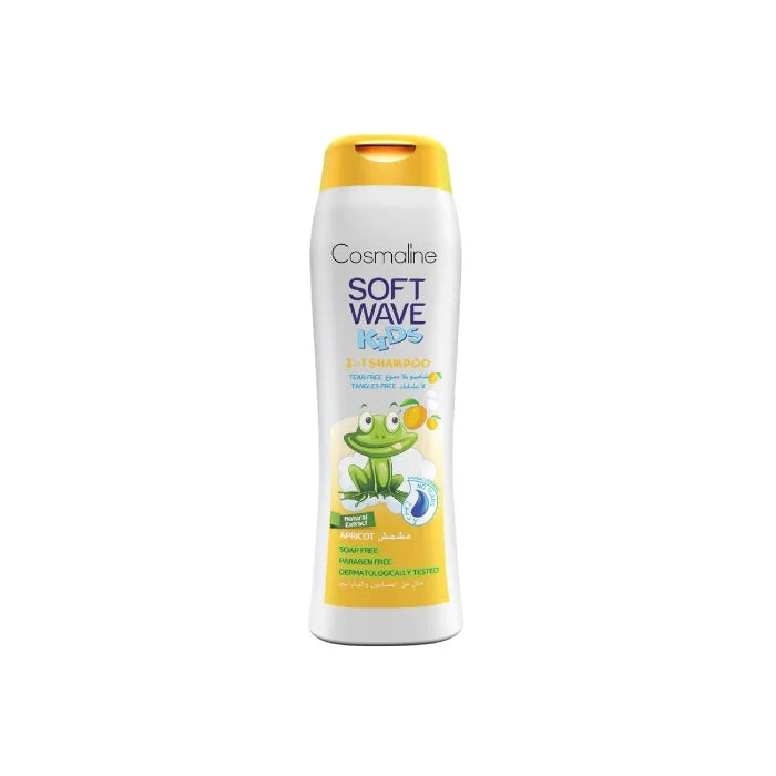 Cosmaline Soft Wave Apricot Tear Free Shampoo Kids - 400ml | شامبو سوفت ويف بالمشمش للأطفال بدون دموع  من كوزمولاين  400 مل