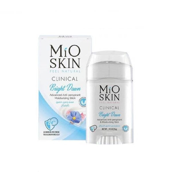 MIO SKIN Clinical Advanced Anti- Perspirant And Moisturizing Stick 24hr - 55g| ميو سكين مزيل تعرق ستيك 24 ساعة -55 غرام
