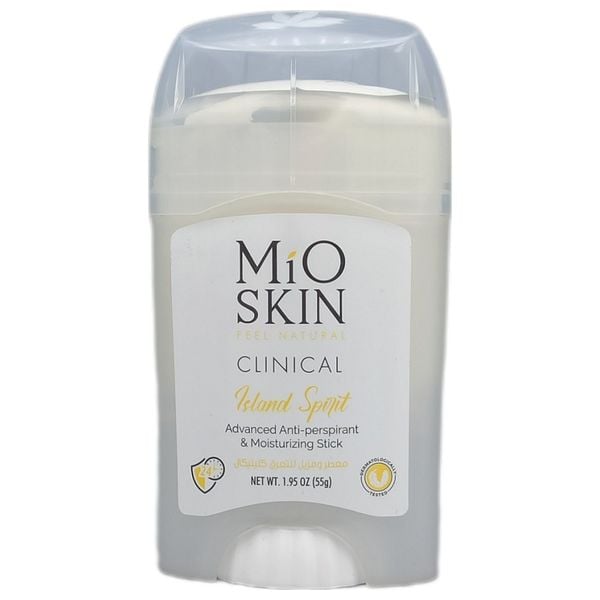 MIO SKIN Clinical Advanced Anti- Perspirant And Moisturizing Stick 24hr - 55g| ميو سكين مزيل تعرق ستيك 24 ساعة -55 غرام