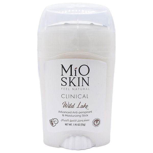 MIO SKIN Clinical Advanced Anti- Perspirant And Moisturizing Stick 24hr - 55g| ميو سكين مزيل تعرق ستيك 24 ساعة -55 غرام