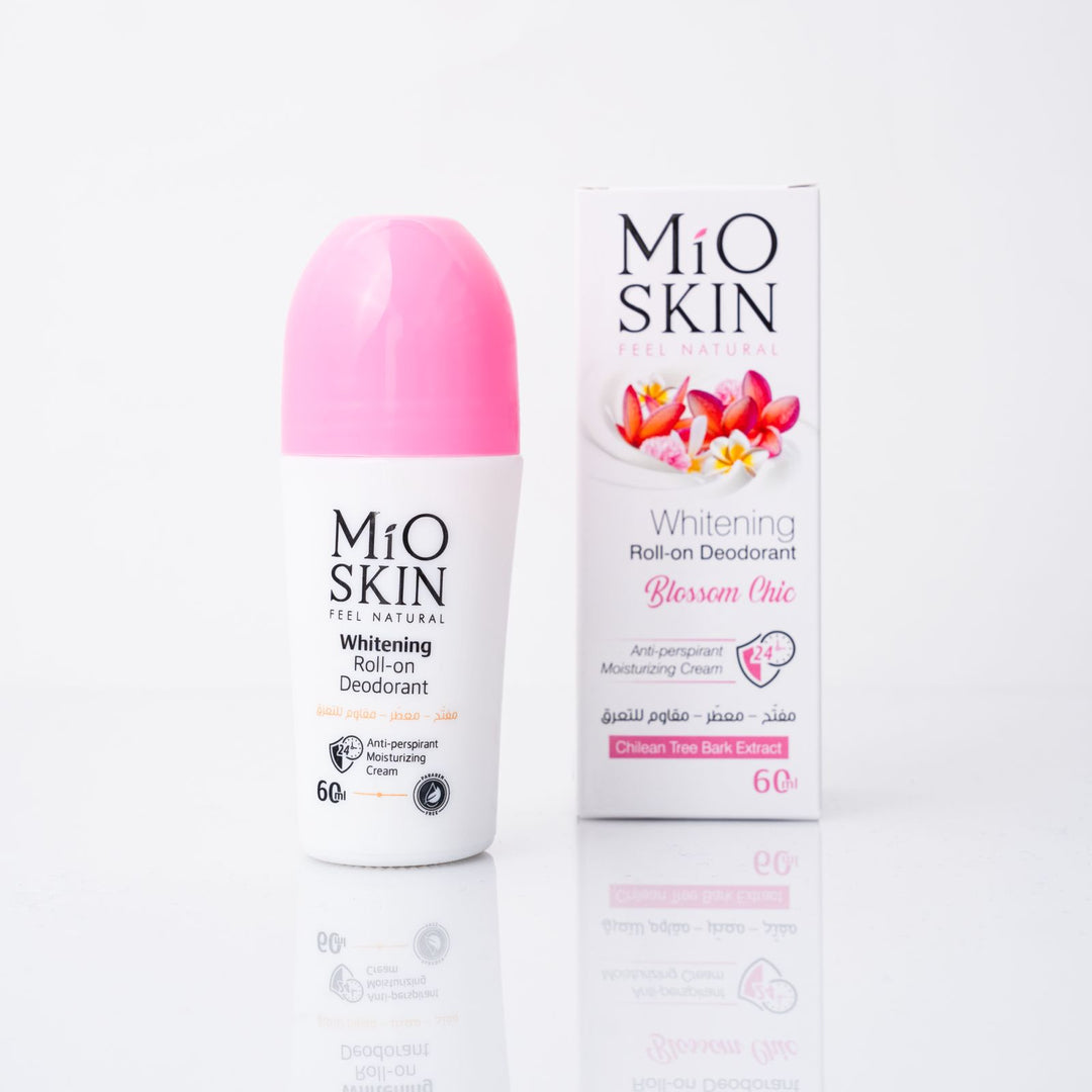 MIO SKIN Whitening Roll- On Deodorant 24hr Anti Perspirant Moisturizing Cream - 60ml|  ميو سكن مزيل تعرق رول ومبيض  لمدة 24 ساعة- 60 مل