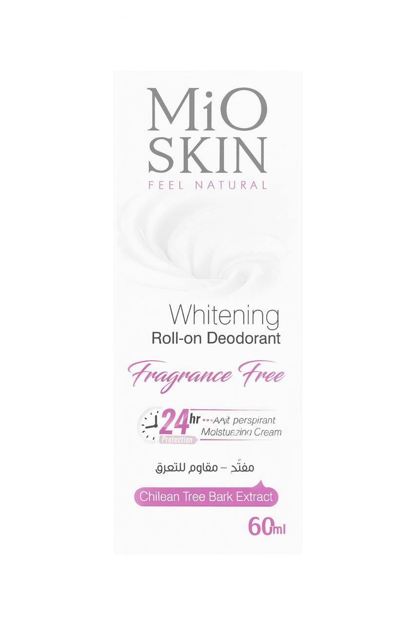 MIO SKIN Whitening Roll- On Deodorant 24hr Anti Perspirant Moisturizing Cream - 60ml|  ميو سكن مزيل تعرق رول ومبيض  لمدة 24 ساعة- 60 مل
