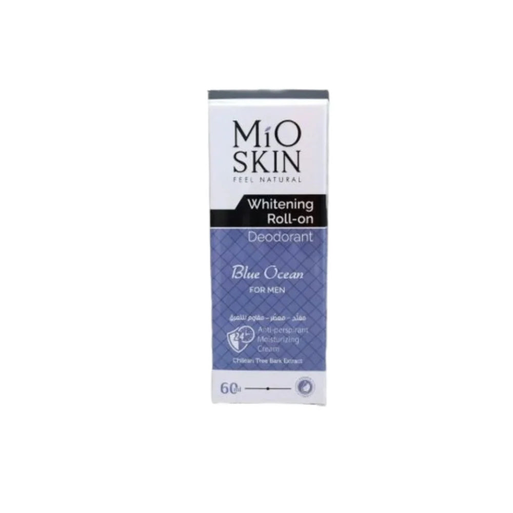 MIO SKIN Whitening Roll- On Deodorant 24hr Anti Perspirant Moisturizing Cream - 60ml|  ميو سكن مزيل تعرق رول ومبيض  لمدة 24 ساعة- 60 مل
