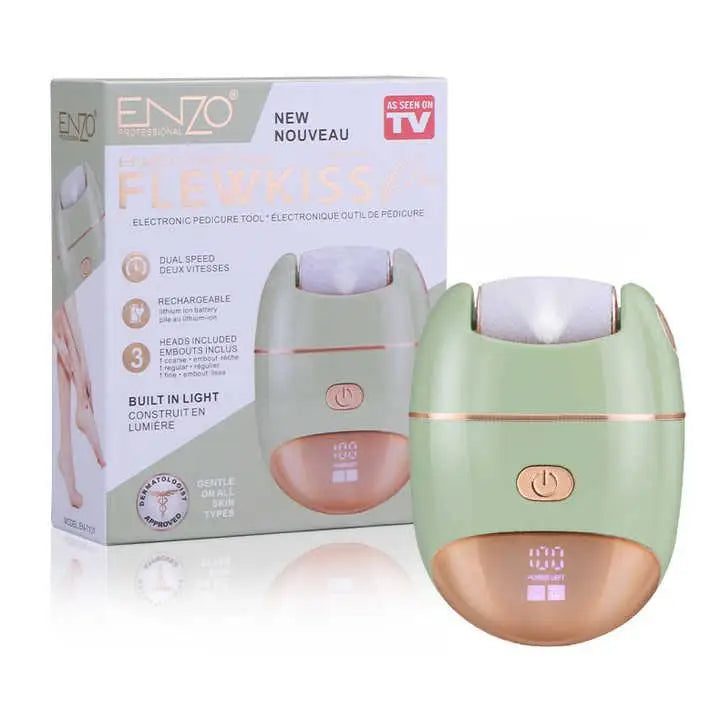 ENZO Electronic Pedicure Tool – Rechargeable Foot Care Device | جهاز تقشير القدم
