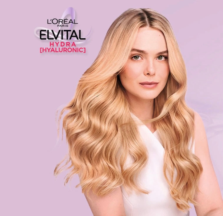 L’Oreal Elvive Hyaluron Moisture 72H Moisture Filling Shampoo - 400ml |لوريال شامبو مرطب للشعر الجاف وفاقد الترطيب - 400 مل