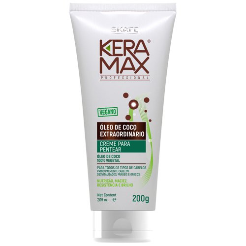 SKAFE Oleo De Coco Extraaordinario Creme Para Pentear - 200g| سكافي كريم تصفيف غني بزيت جوز الهند النباتي -200 غرام