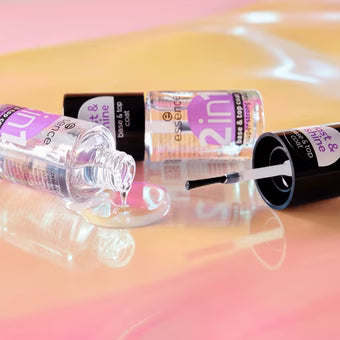 Essence 2 in 1 Base & Top Coat  - 8ml | ايسنس 2 في 1 صبغ أظافر - 8 مل