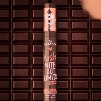 Essence Love It A Choco' Lot! lash Without Limits Brown Extreme Lengthening & Volume - 13 ml | ايسنس ماسكارا لوف ايت شوكو - 13 مل