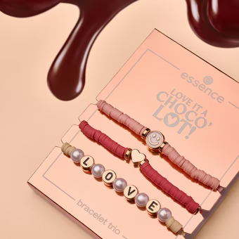 Essence Love It A Choco'lot Bracelet trio | ايسنس أساور لوف ايت شوكو