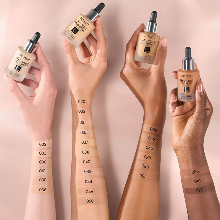 Catrice Hd Liquid Coverage Foundation | كاتريس كريم أساس بتغطية عالية