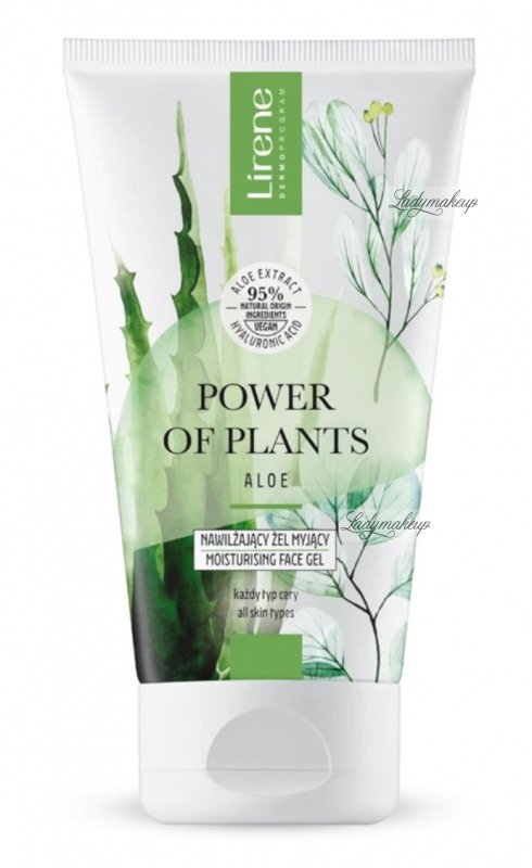 Lirene Power Of Plants  Moisturising Face Gel Aloe - 150 ml| ليرين مرطب جيل - 150 مل