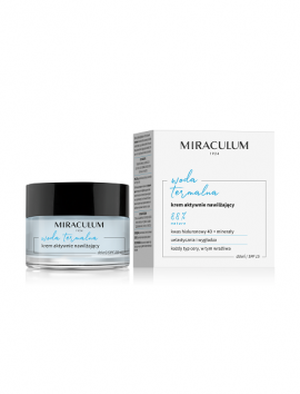 MIRACULUM Thermal Water Actively Moisturizing Day Cream SPF15 -  50ml | ميراكولوم كريم مرطب نهاري مع عامل حماية من أشعة الشمس spf15 و مياه حرارية - 50 مل