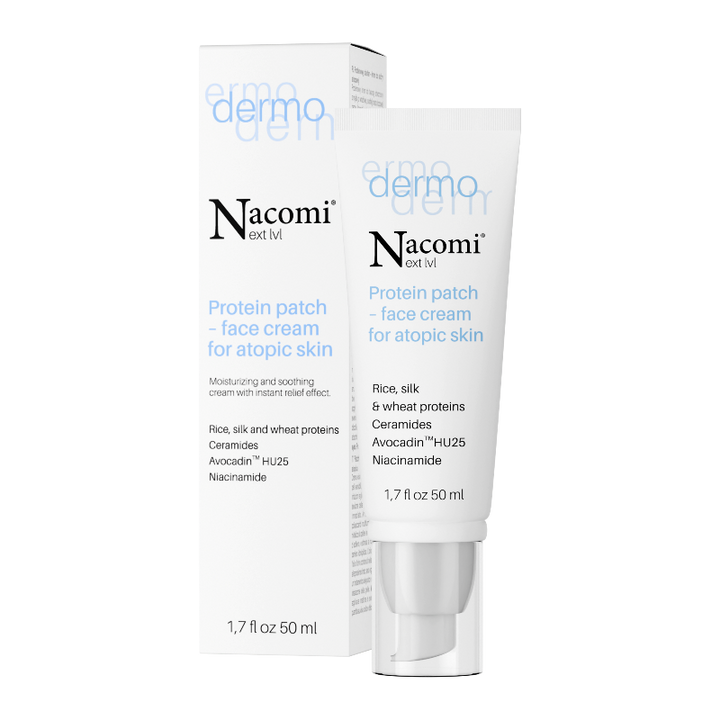 Nacomi Protein Patch - Face Cream For Atopic Skin - 50ml | ناكومي كريم للبشرة المتقشرة - 50 مل