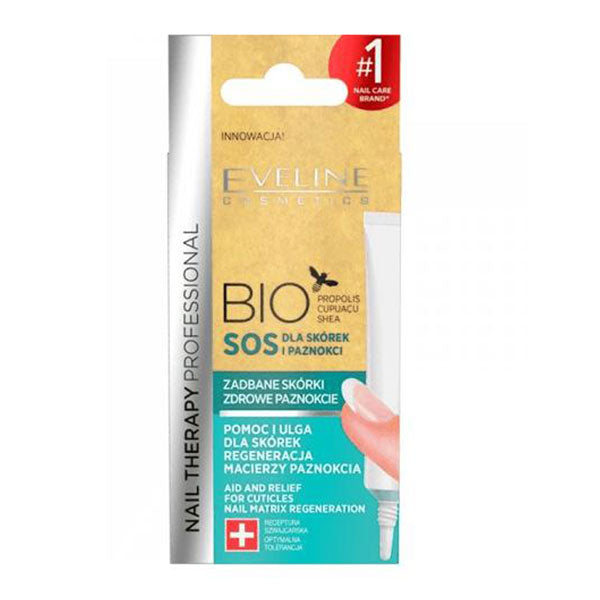 EVELINE Nail Therapy Professional Bio Sos for Skin and Nails - 12ml | ايفلين معالج للأظافر و الجلد المحيط - 12 مل