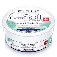 Eveline Extra Soft Whitening Face and Body Cream - 200ml | ايفيلين كريم التبيض للوجه و الجسم - 200 مل