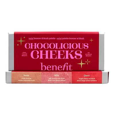 Benefit Chocolicious Cheeks Mini Bronzer & Blush - 2.5g | بنفت باليت للوجه بلاش و برونزر - 2.5 غرام